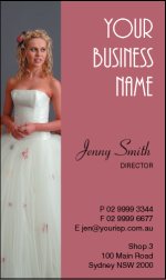 Business Card Design 573 for the Wedding Industry.