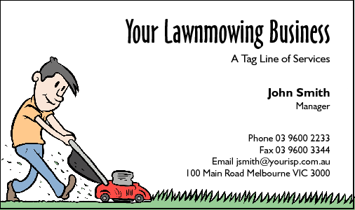 Business Card Design 209 for the Gardening Industry.