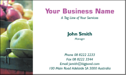 Business Card Design 634 for the Grocers Industry.