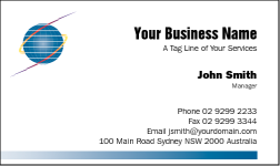 Business Card Design 15 for the IT Industry.