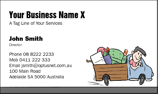 Business Card Design 35 for the Removalist Industry.