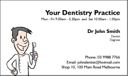 Business Card Design 44 for the Dental Industry.