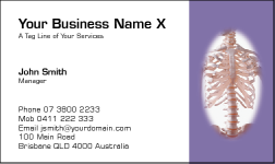 Business Card Design 181 for the Physiotherapy Industry.
