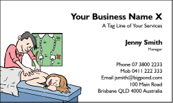 Business Card Design 41 for the Massage Industry.