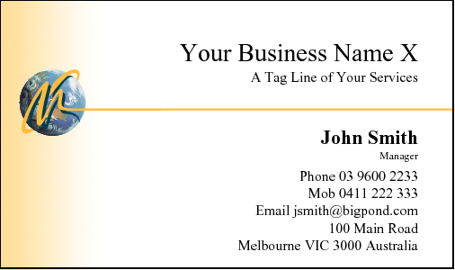 Business Card Design 10 for the Removalist Industry.