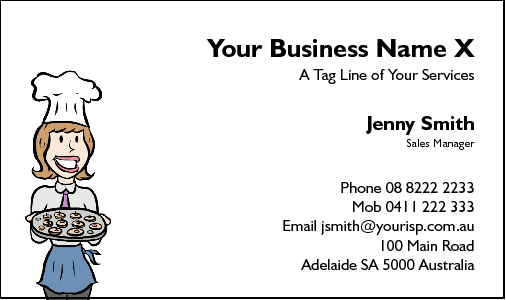 Business Card Design 43 for the Catering Industry.