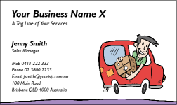 Business Card Design 193 for the Courier Industry.