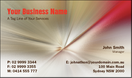 Business Card Design 789 for the Designer Industry.