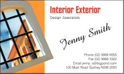 Business Card Design 549 for the Interior Design Industry.