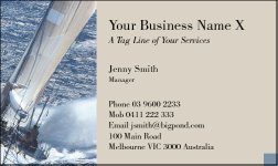 Business Card Design 98 for the Nautical Industry.