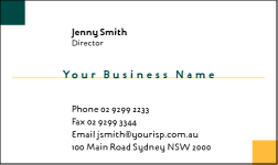 Business Card Design 340 for the Bookkeeping Industry.