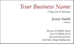 Business Card Design 593 for the Floristry Industry.