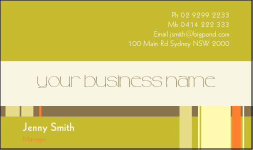 Business Card Design 3444