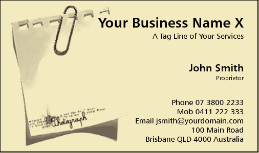 Business Card Design 1954