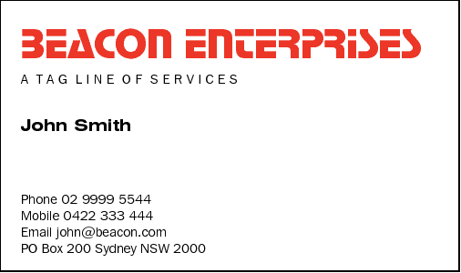 Business Card Design 590